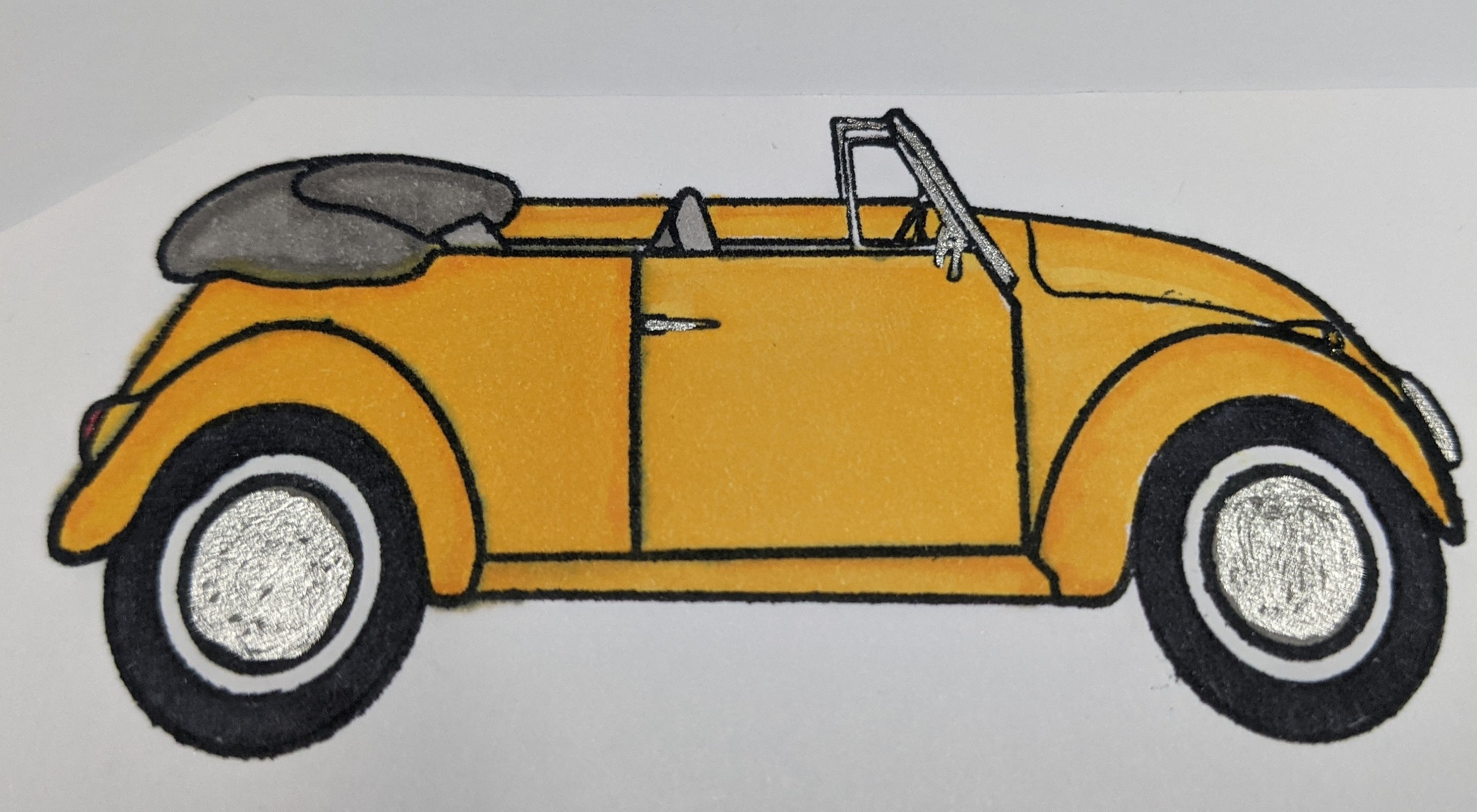 Happy Birthday VW Bug Card - Etsy