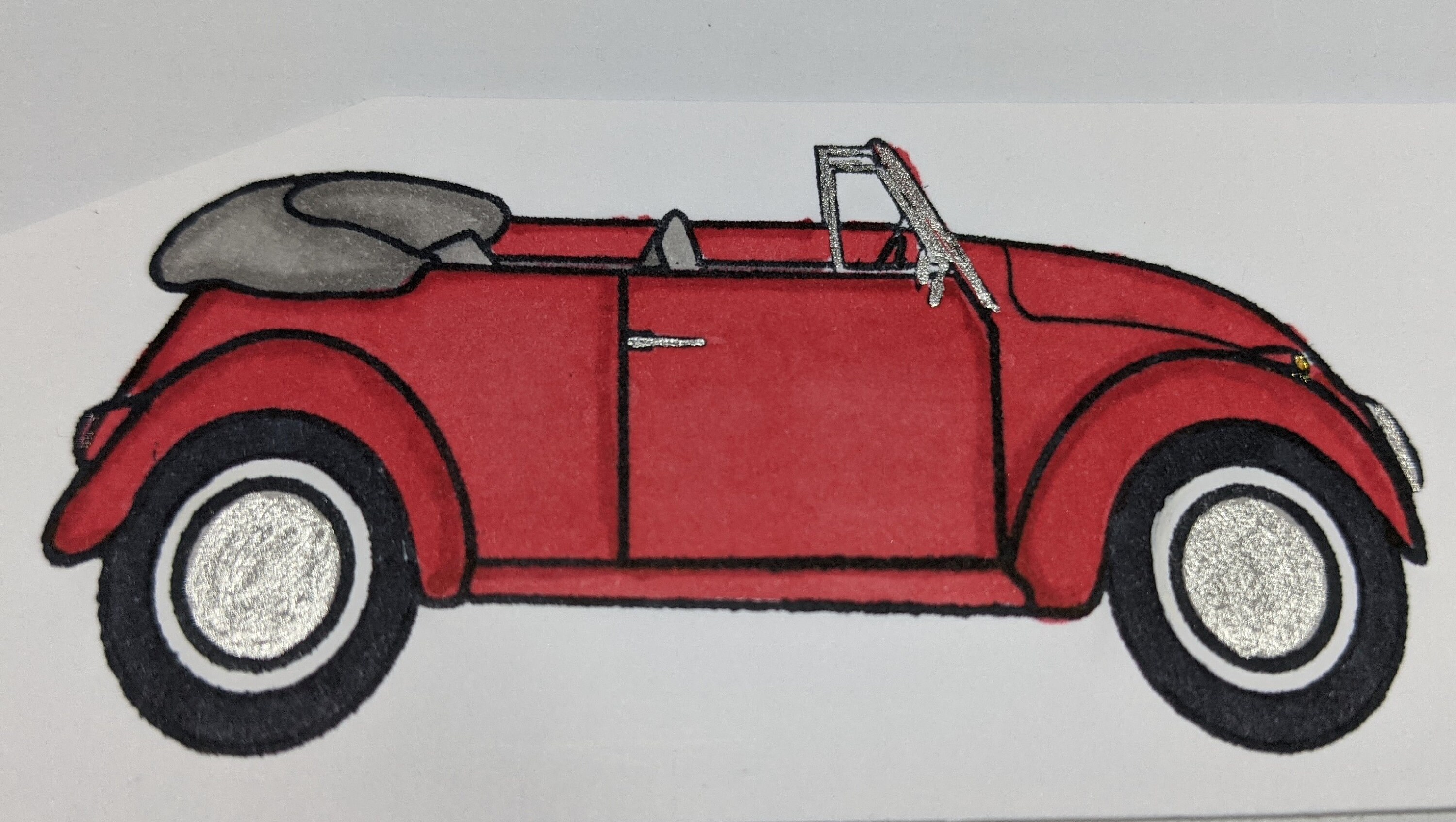 Happy Birthday VW Bug Card - Etsy