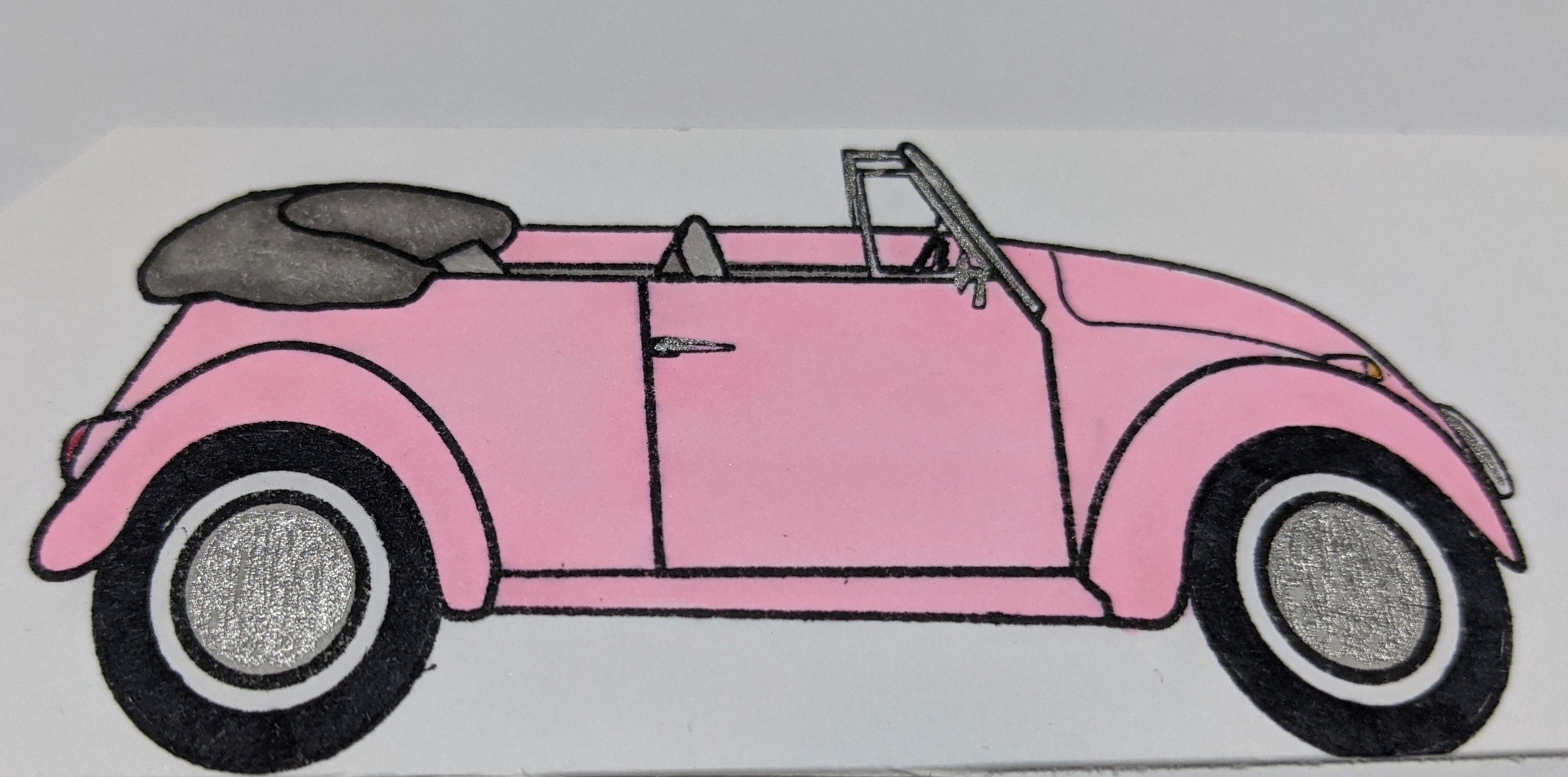 Happy Birthday VW Bug Card - Etsy