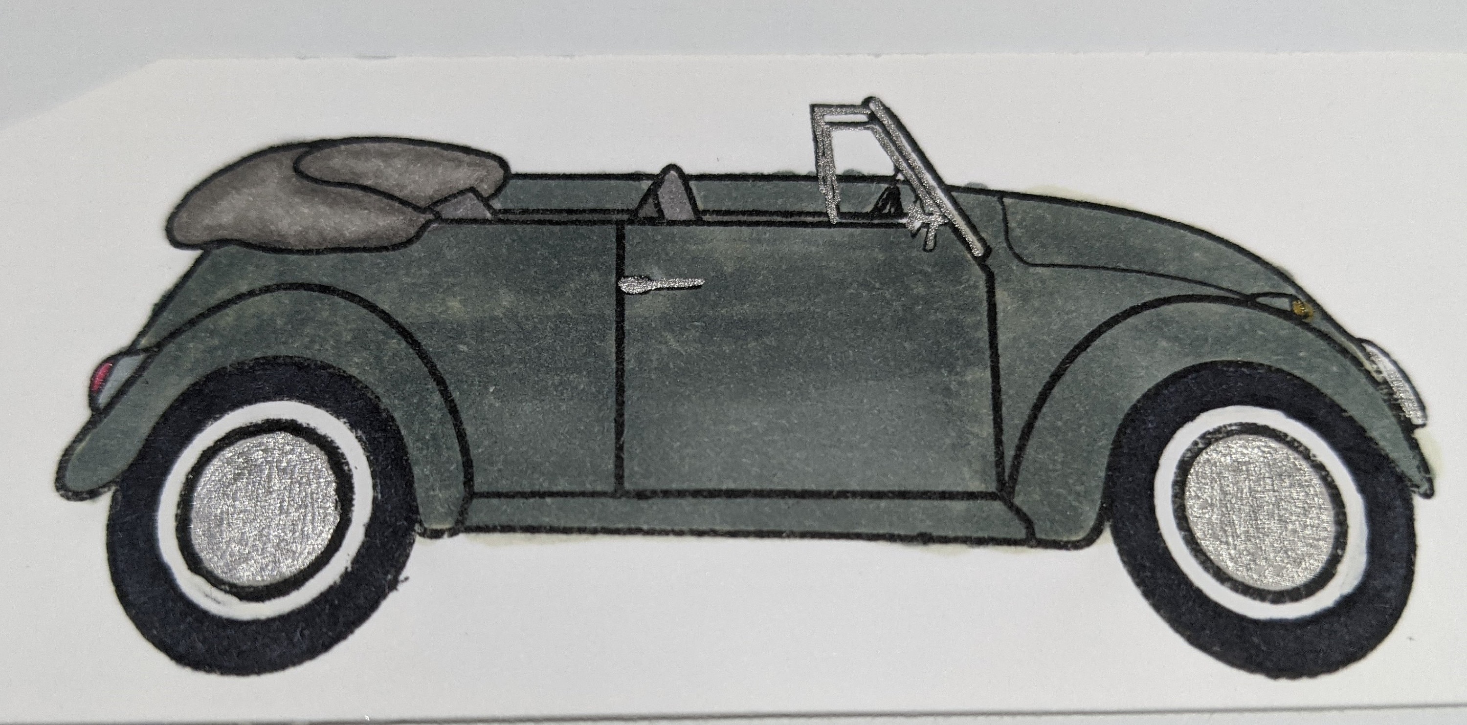 Happy Birthday VW Bug Card - Etsy