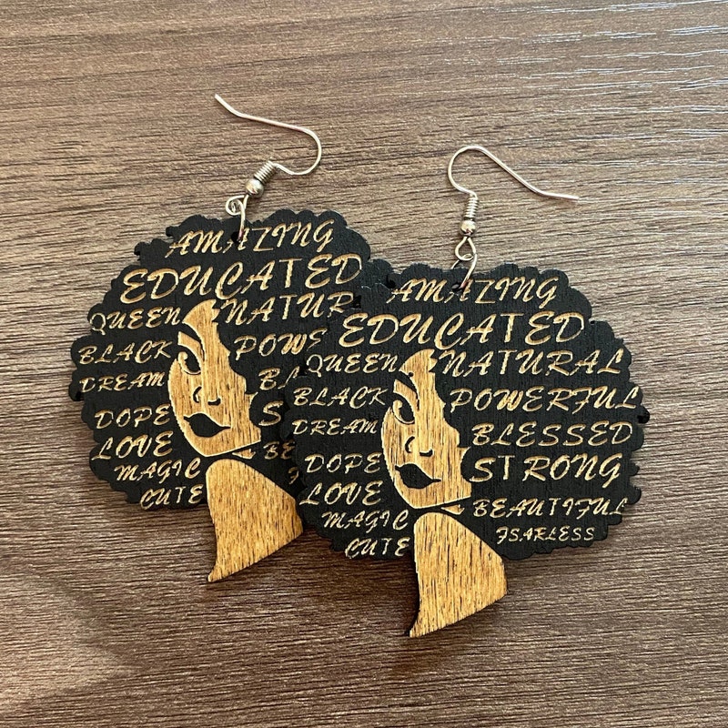Afro Earrings - Etsy