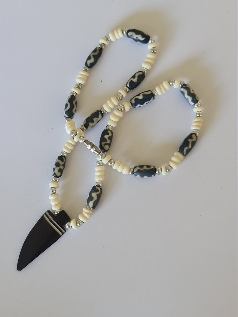 Vintage men s choker necklace tribal style