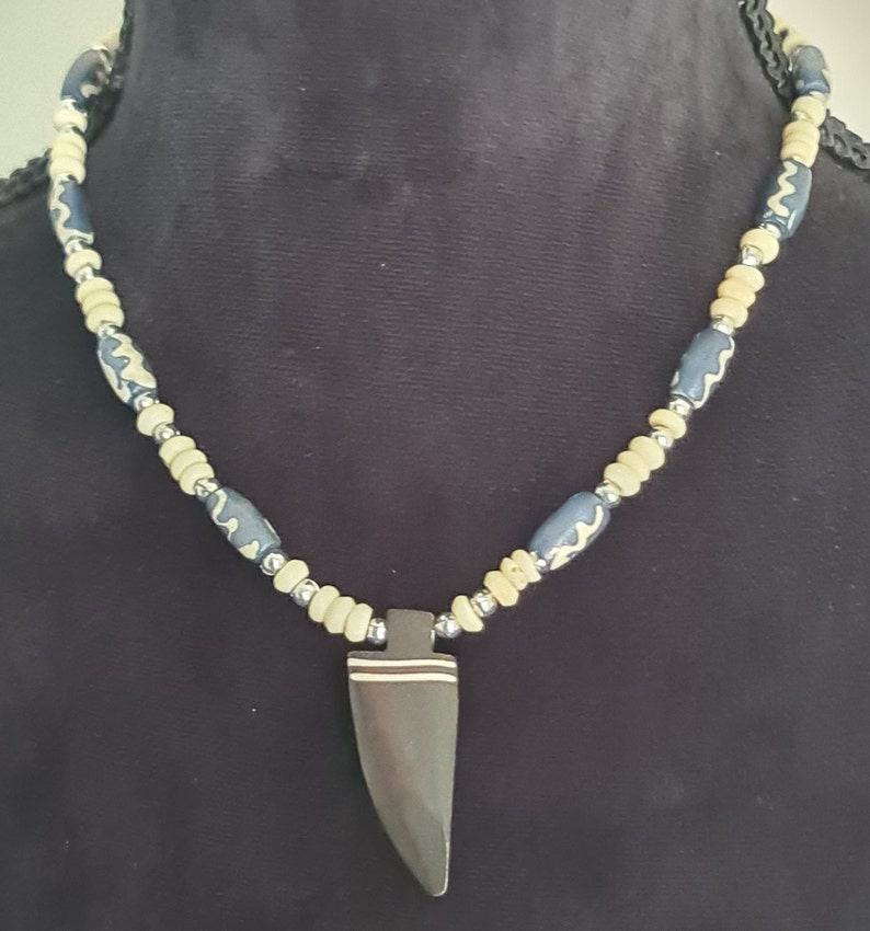 Vintage men s choker necklace tribal style