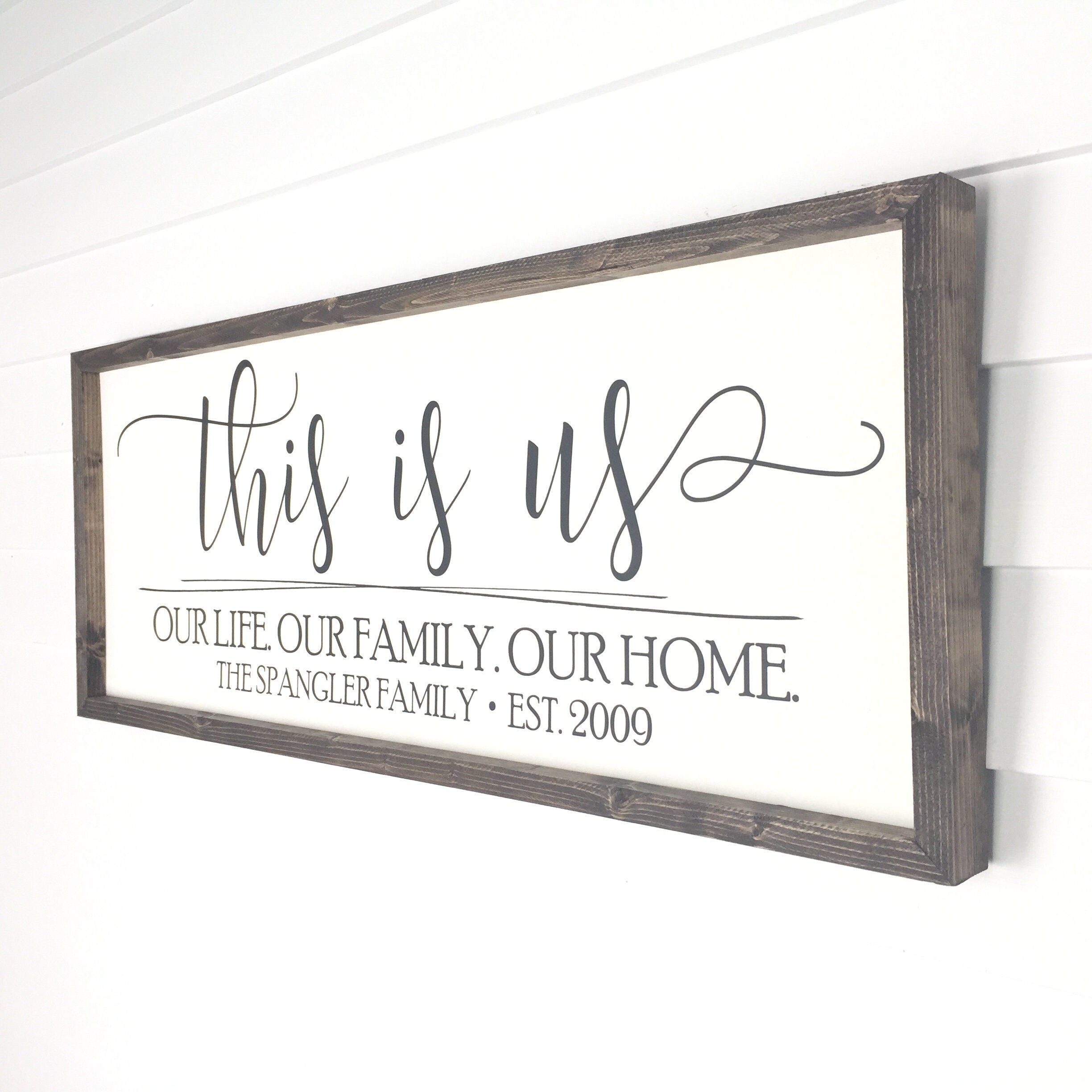 Personalized this is us sign family name sign last name Etsy