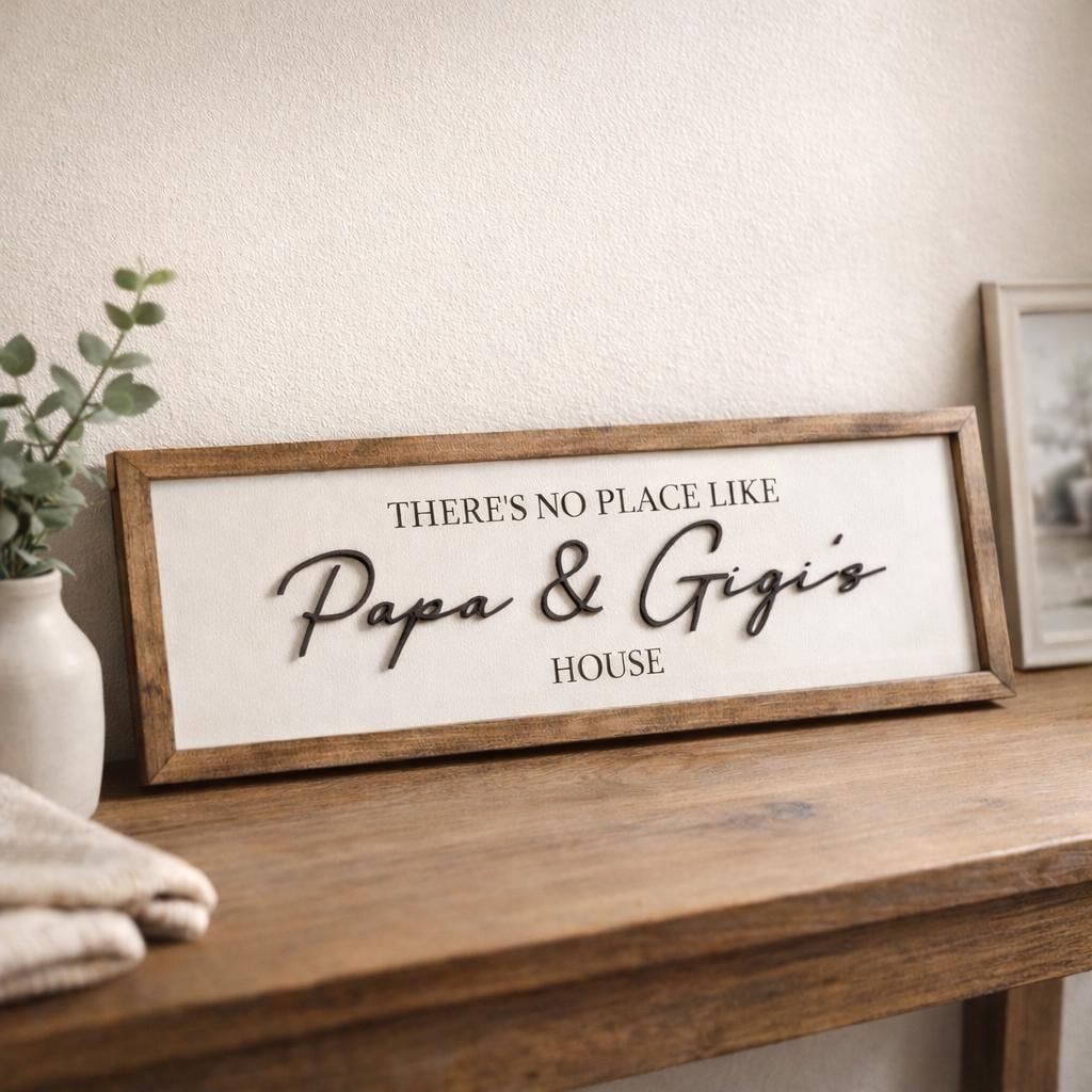 There’s No Place Like Grandma & Grandpa’s House Sign | Personalized ...