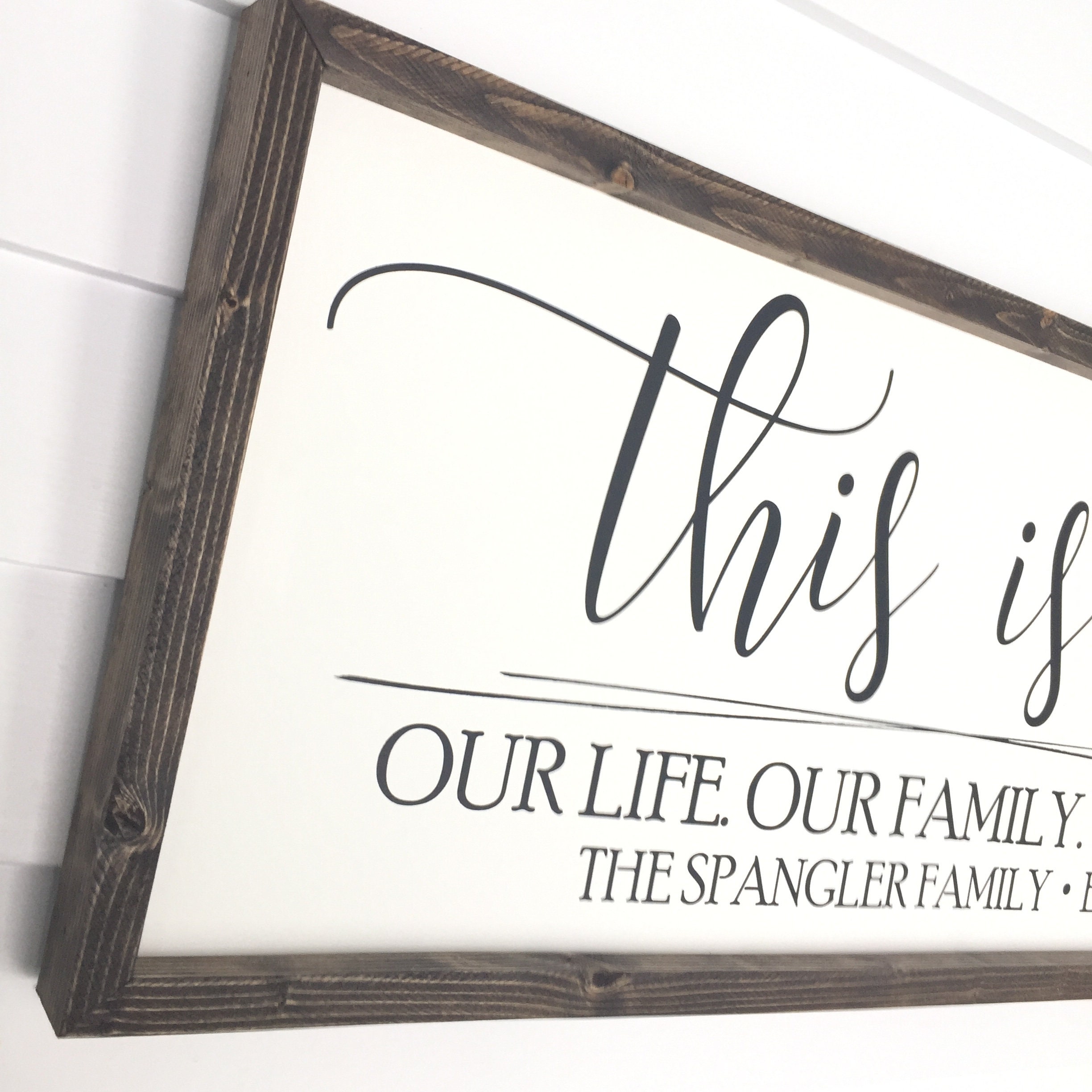 Personalized this is us sign family name sign last name Etsy