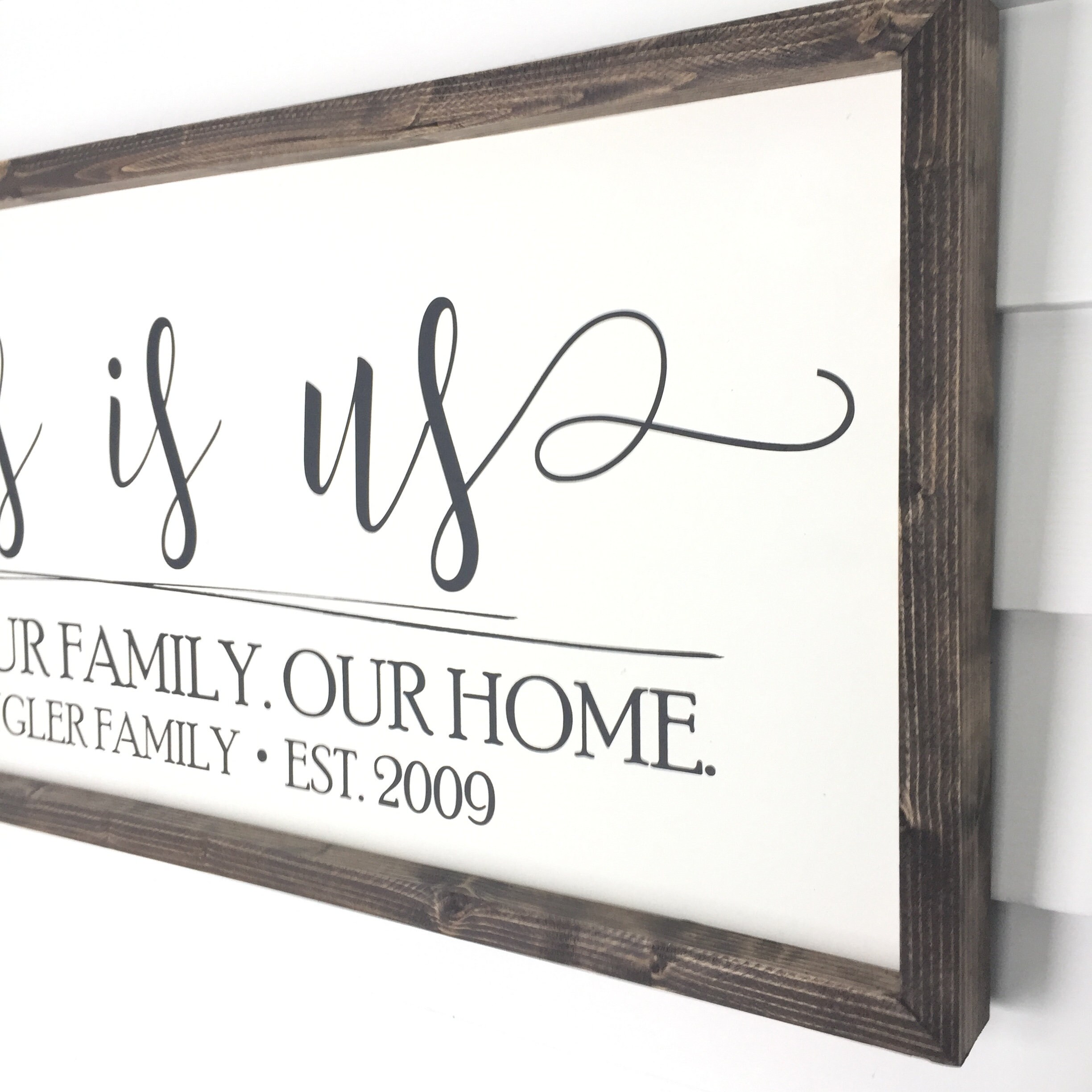 Personalized This is Us Sign | Family Name Established Wooden Sign - Etsy