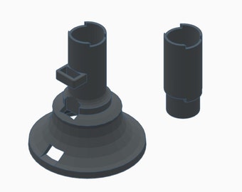 Shure MR7/MW7+ Desk Stand STL 3D Modell