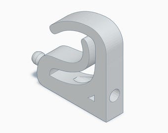 Herman Miller Mirra 1 Headrest Adapter STL (3D Printable Model)