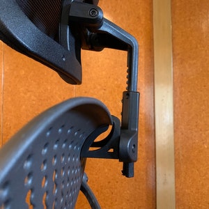 Herman Miller Mirra 1 Headrest Adapter STL 3D Printable Model image 3