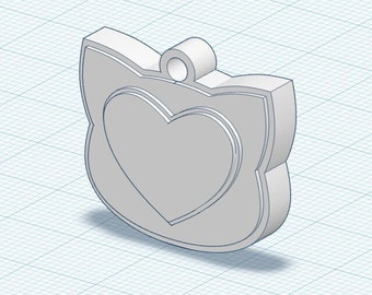 3D Model of SuperKitties Pendant / Charm (STL)