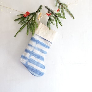 Monogram Christmas stocking with Tie-Dye, Personalized Holiday stocking, Family gift idea image 1