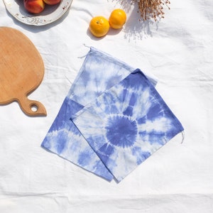 Set of 2 Reusable Produce bags, Upcycled  Zero Waste Bags, Plastic bag replacement, Housewarming gift