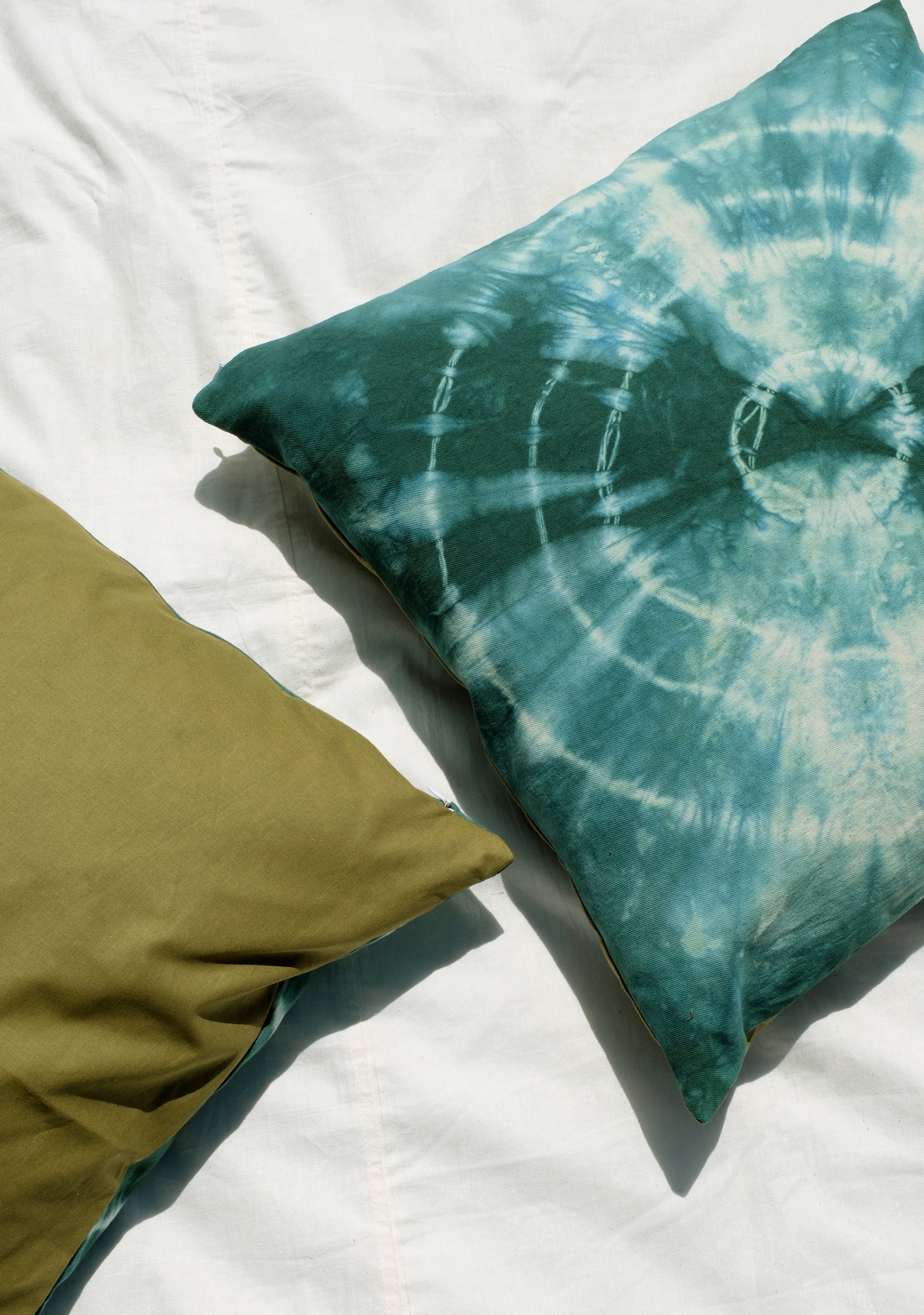 Tie Dye Circle Pillow Case. Green Throw Pillow Cover 20 Inch Etsy