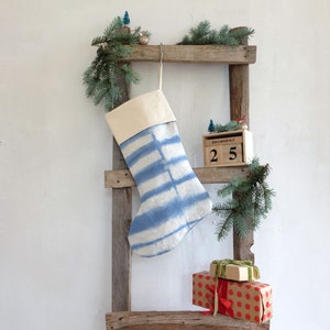 Monogram Christmas stocking with Tie-Dye, Personalized Holiday stocking, Family gift idea image 6