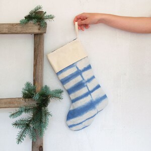 Monogram Christmas stocking with Tie-Dye, Personalized Holiday stocking, Family gift idea image 4
