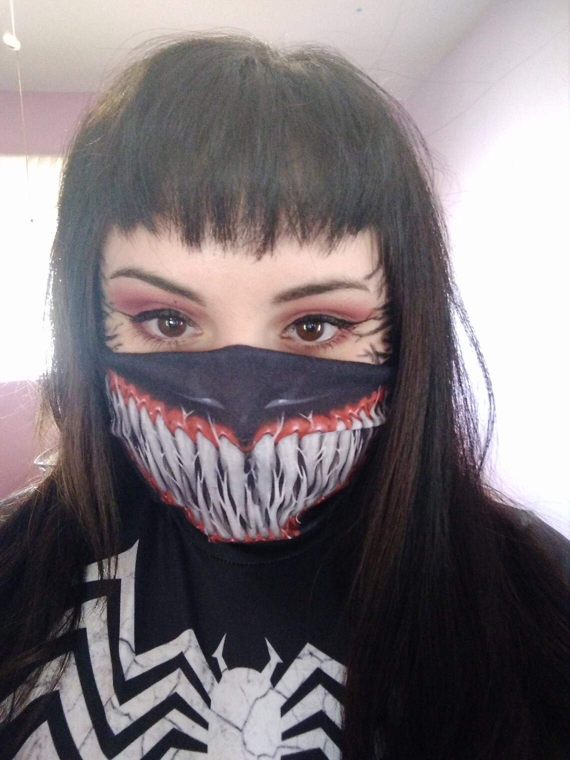 Venom Face Shield Mask Bandana Guard Marvel Motorcycle 3D Etsy