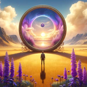 Ethereal Gateway Printable – Dream Portal Wall Art for Journals, Fantasy Scrapbooking & Vision Boards