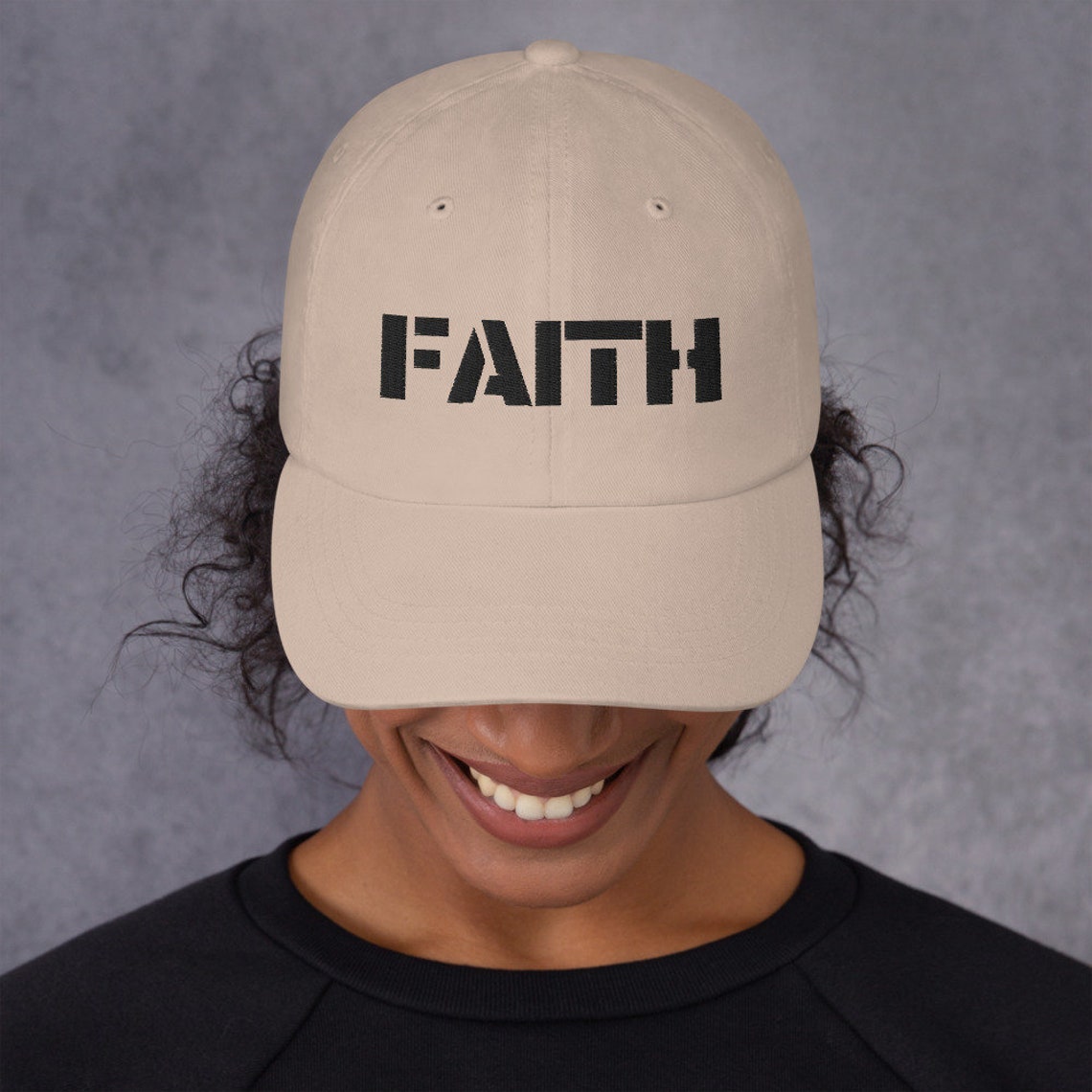 Faith Hat Faith Embroidered Cap Christian Hat God Church Etsy