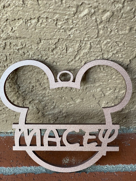 Personalized Mickey And Minnie Love Ornament