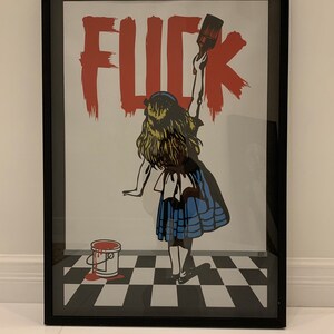 OZI Urban Art oprawiony - Alice paint Fuck