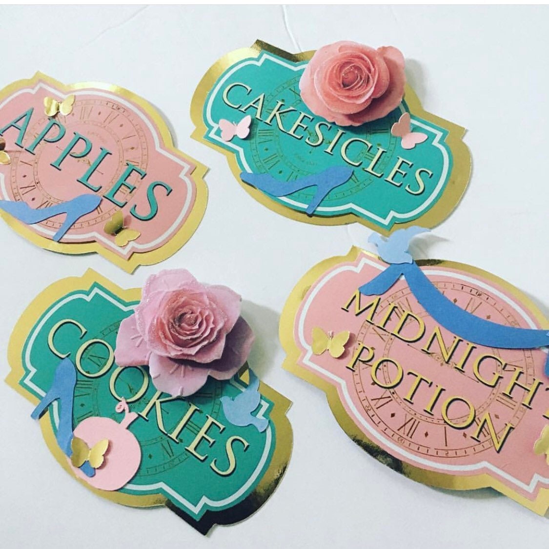 Cinderella Inspired Dessert Table LabelsSweets Tags Table Etsy