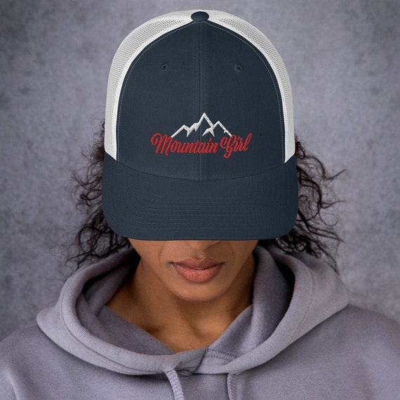 Mountain Girl Embroidered Trucker Cap 