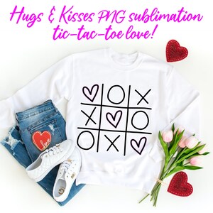 Valentine PNG Sublimation, XOXO Tic Tac Toe Valentine, Love, Valentine Gift, Cute Valentine PNG, Valentine's Day, Valentine Sublimation