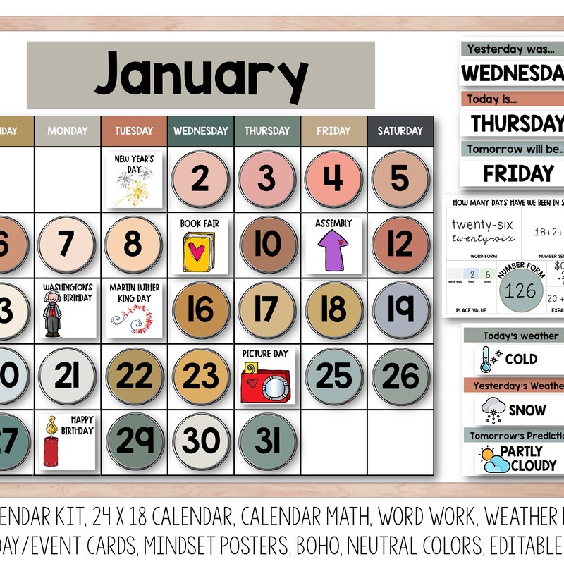Learning Calendar - Etsy