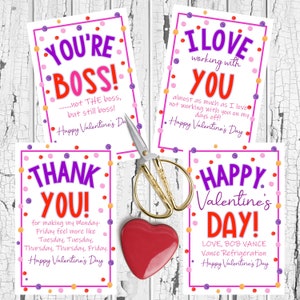 INSTANT DOWLOAD, Printable, Coworker Valentines, 25 Cards. Office ...