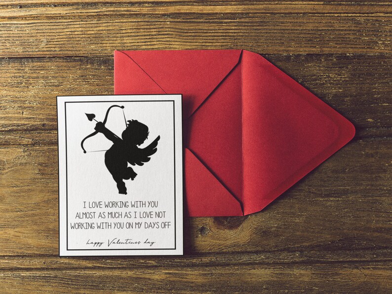 Funny Valentine Cards For Coworkers Valentine Cards for | Etsy