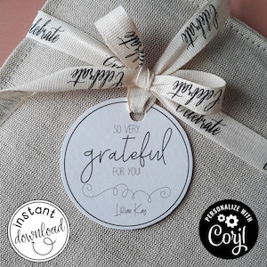 Etiqueta de regalo minimalista / Etiqueta de regalo / Descarga instantánea / Etiqueta de regalo Corjl / Etiquetas PDF / Etiqueta de bolsa de regalo / Etiqueta de bolsa de regalo / Firmar digitalmente o manualmente