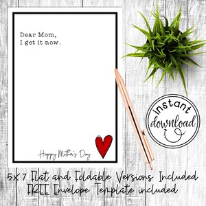 Muttertagskarte | Bedeutung Muttertag | Muttertagsgeschenk | Druckbare Muttertagskarte | Muttertag Download