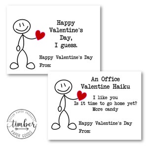 Funny Coworker Valentine's Day Cards | Office Valentine's Day Party | Work Valentines | Office ...