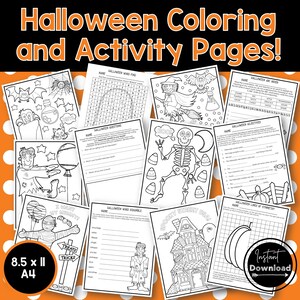 Halloween Coloring. Halloween Activity Pages. Halloween Party Games. Halloween School. Halloween Party. Halloween Centers. INSTANT DOWNLOAD