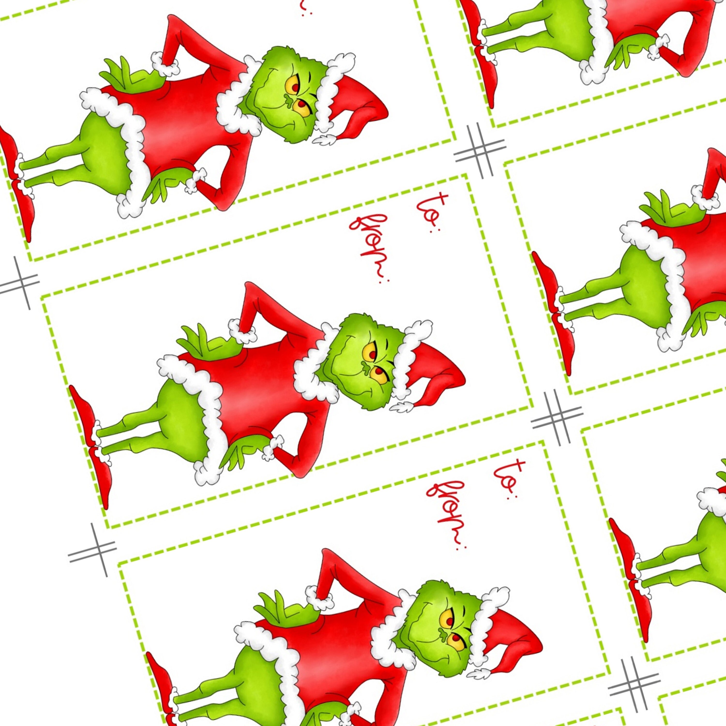 PRINTABLE Grinch Gift Tags Grinch Christmas Gift Tags 8 Etsy PRINTABLE Grinch Gift Tags Grinch Christmas Gift Tags 8 Etsy