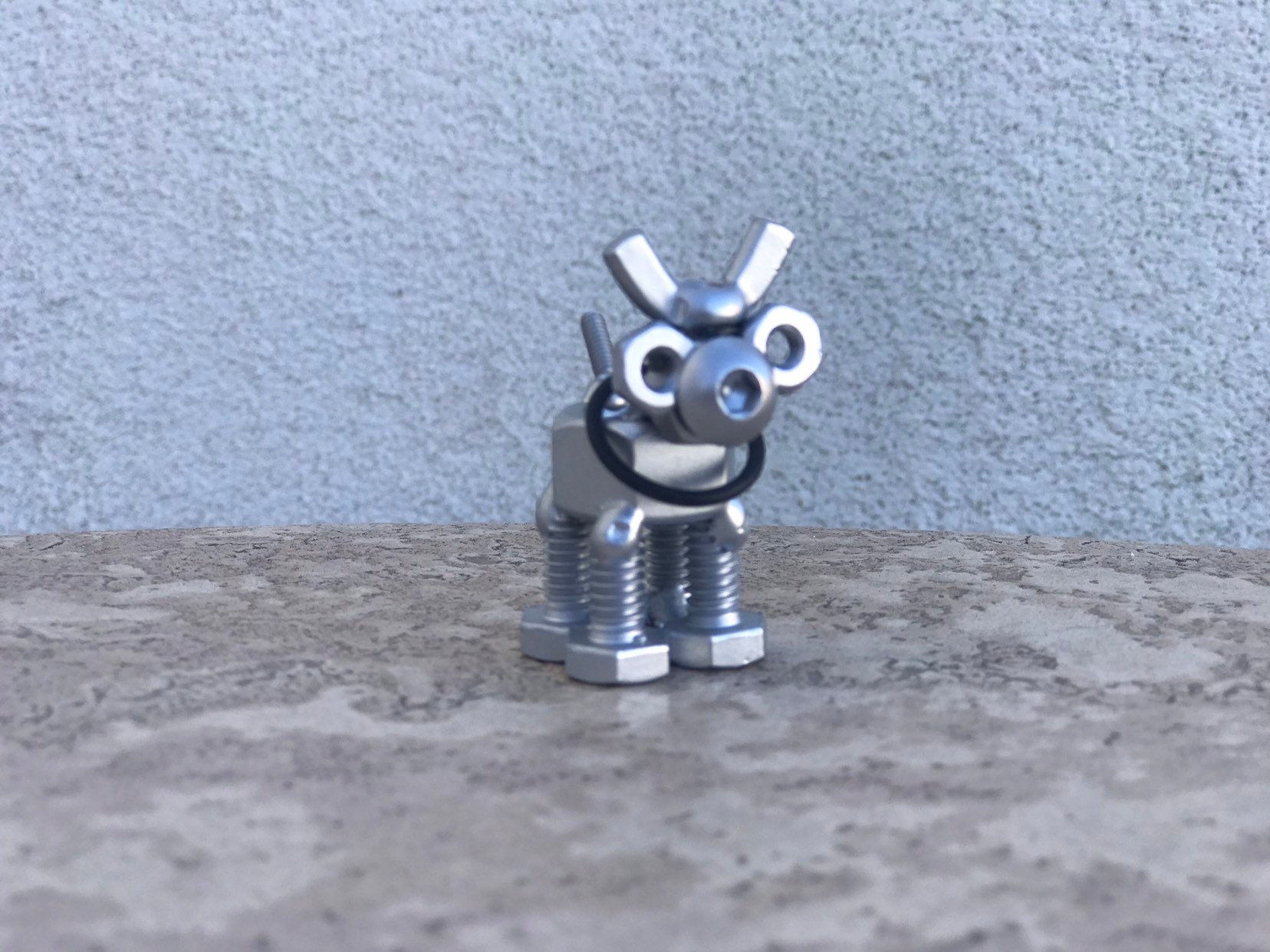 Dog Made From Nuts and Bolts Metal Art Etsy