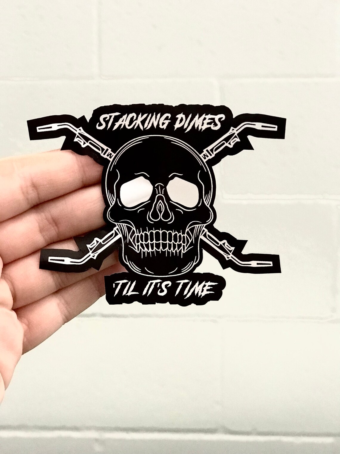 Stacking Dimes Til It's Time Funny welding sticker for Etsy