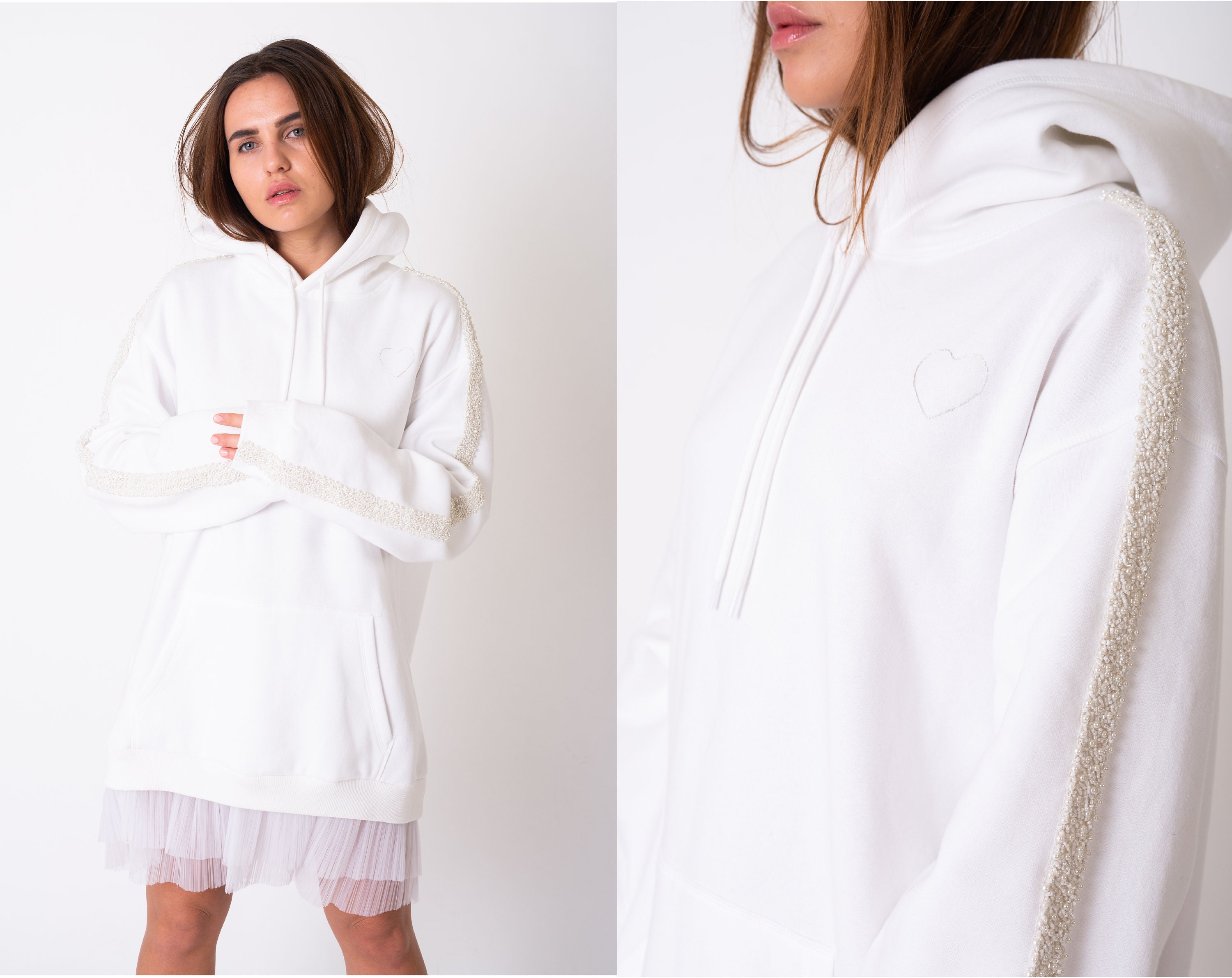 hoodie wedding dress