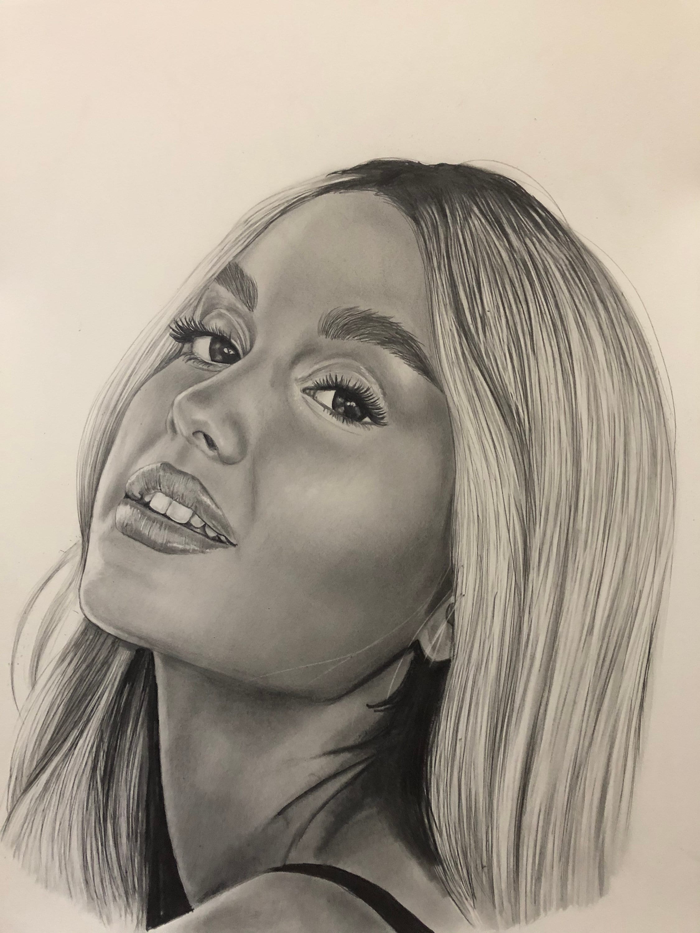 Ariana Grande 18x24 In. Original Drawing - Etsy
