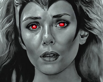 Wanda Scarlett Witch drawing Print