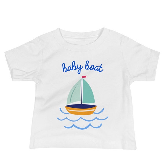 Kids T-Shirt Tops Gray Sailboat in The Sea Unisex Youths Short Sleeve T-Shirt