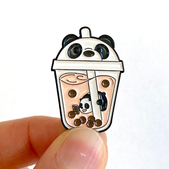 Bubble Tea Boba Cute Kawaii Pin Badge Metal Milk Tea Enamel Pin 6 Designs  to Choose From UK Seller 