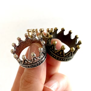 Metalldocka Krona Dockhus Miniatyr 1/12 skala flickor Prinsesskrona tiara present