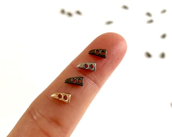 Mini toggles Metal Horn tiny buttons 7mm for bjd doll clothes