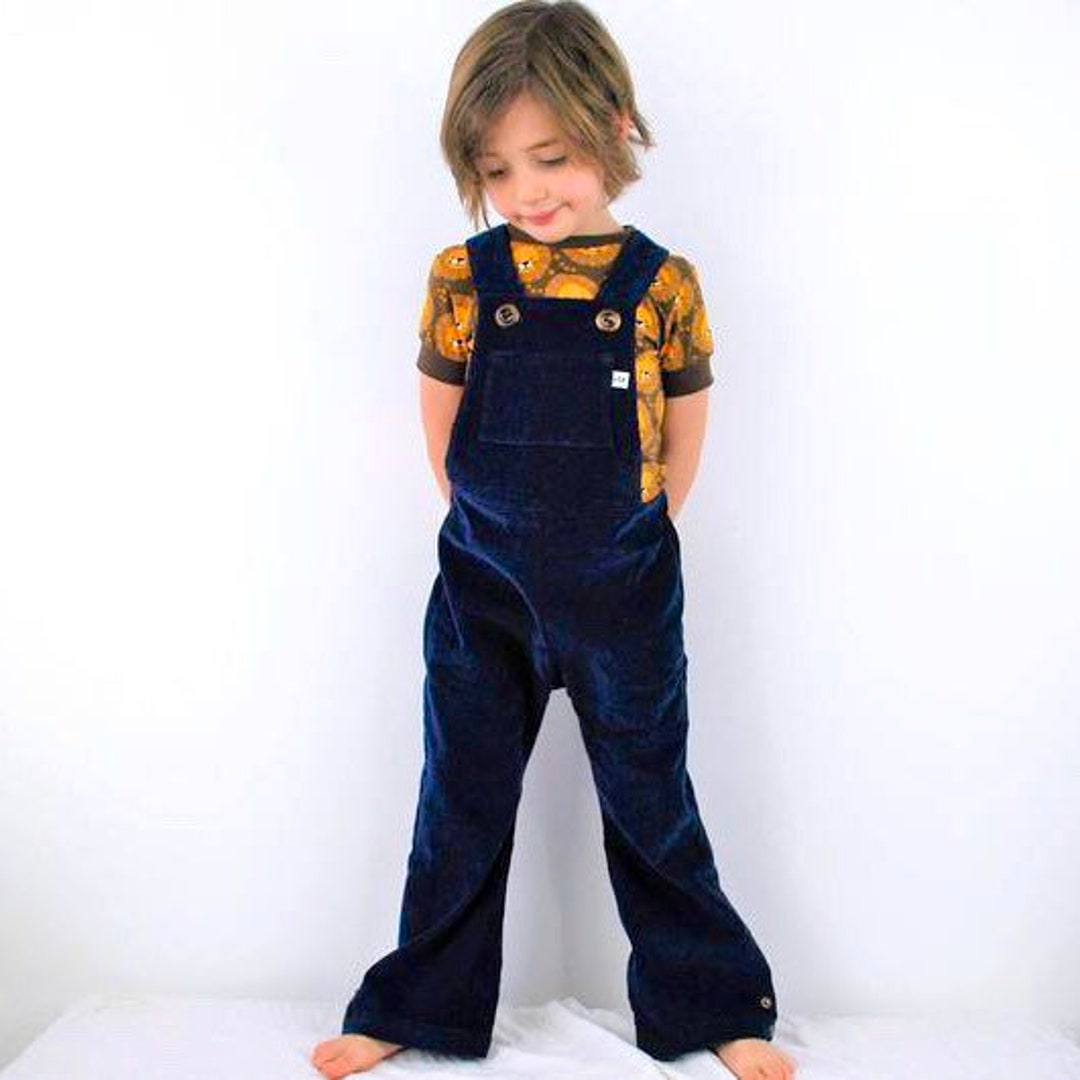 14yrs Childrens Dungaree Pattern Childs Vintage Style Dungarees