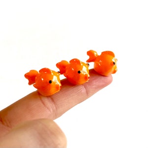 Miniature Goldfish 13mm x 20mm Terrarium Fairy Garden Dollhouse miniatures