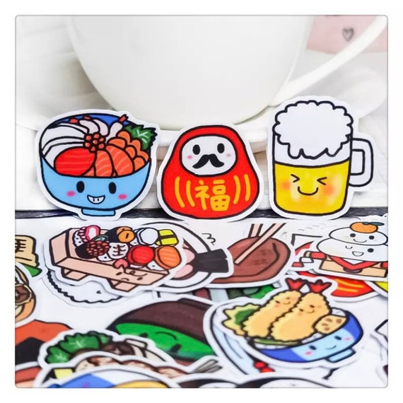 Cute Stickers Japanese Food Stickers 40pcs Cute Kawaii