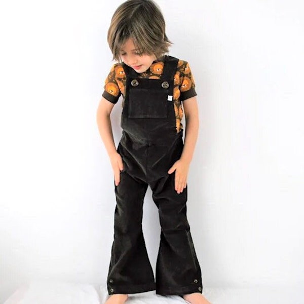 1-4yrs Kids overalls pattern Childs retro style dungarees DIGITAL download PDF Childrens traditional dungaree pattern Vintage clothing