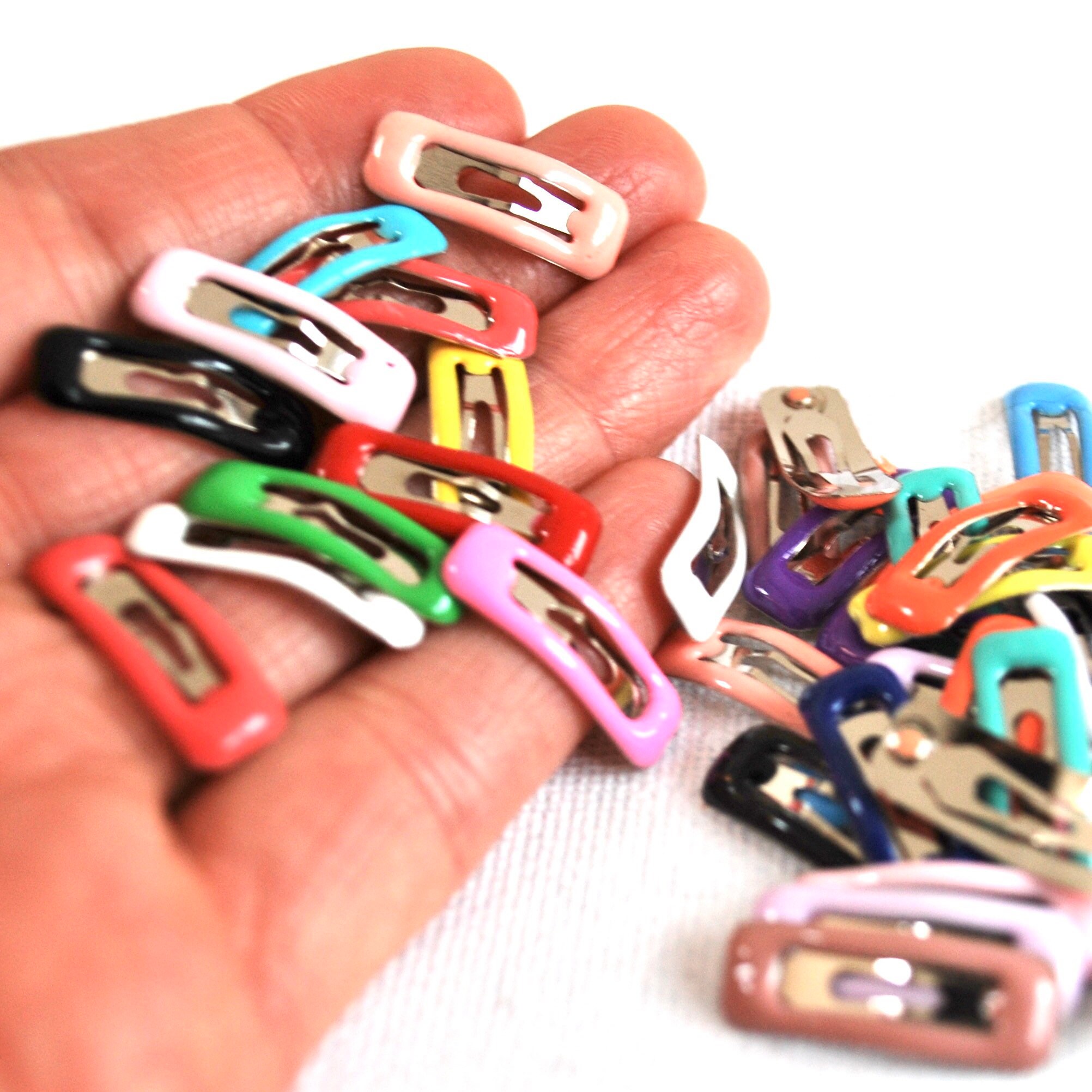 Doll Hair Clips 20mm Tiny Rectangle Hair Grips Random Colour Etsy Canada